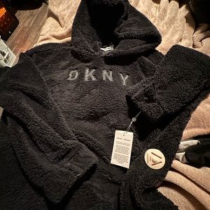 Black fluffy jacket